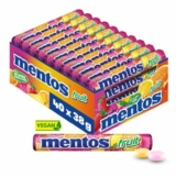 Mentos Fruit Dragees Frucht-Kaubonbons Multipack (40 Rollen à 38g) für nur 16,14€ (statt 23,41€) – Prime Spar-Abo