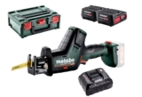 Metabo PowerMaxx SSE 12 BL Reciprosäge mit 2x2Ah Akkus, Ladegerät und Koffer für 105,90€