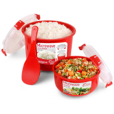 Sistema 2,6l Microwave-Reiskocher + 915ml Mikrowellen-Frischhaltedose für 13,99€ (statt 19€)