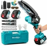 Seesii Mini Kettensäge mit Akku 2x4000mAh für nur 63,20€ (statt 92,89€)