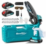 Mini Elektro Kettensäge mit 2x 2000 mAh Akku für nur 39,99€