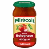6 Gläser MIRÁCOLI Pasta Sauce für Bolognese (6 x 400g) für nur 10,44€