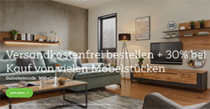 30% Rabatt auf viele Möbelstücke im Mömax Onlineshop