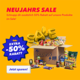 Nur noch heute: 50% Rabatt auf ausgewählte Lebensmittel bei Motatos