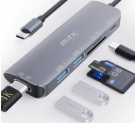 MTK 6-in-1 USB C Hub mit HDMI, USB 3.0 und SD/microSD-Kartenleser für 12,57 Euro