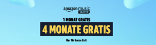 120 Tage Amazon Music kostenlos testen – jederzeit kündbar!