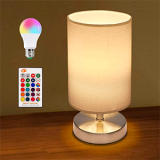 KWODE Nachttischlampe mit E27 LED (dimmbar & Farbwechsel) für nur 17,99€ inkl. Prime-Versand