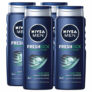 Top! 4x 500 ml NIVEA MEN Fresh Kick Pflegedusche für nur 7,23€ (statt 13,80€) – Prime Spar-Abo