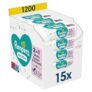 1.200 Pampers Fresh Clean Feuchttücher (15 Packungen mit 80 Stück) für nur 17,82€