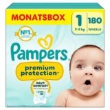 180er-Pack Pampers Premium Protection Windeln (Größe 1) für nur 23,25€ (statt 41€)
