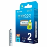 2er-Pack Panasonic eneloop Ni-MH Akku (AAA/Micro, 800 mAh, 2.100 Ladezyklen) für nur 5€ – Prime