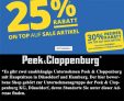 25% Rabatt auf alle bereits reduzierten Artikel bei Peek & Cloppenburg (30% Rabatt für P&C Insider)*