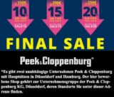 Peek & Cloppenburg Staffelrabatt mit bis zu 20% Rabatt