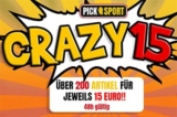 Crazy15 bei Picksport – über 200 Produkte für nur je 15€