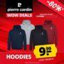 Pierre Cardin Herren Hoodie (S-2XL, 4 Farben) für je 9,99€ zzgl. Versand