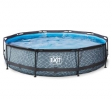 Exit Stone Pool (ø 360 x 76 cm, mit Filterpumpe) für nur 154,69€ inkl. Versand