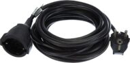 Verlängerungskabel mit Winkelstecker 5m, 3680W, schwarz für nur 6,69€ bei Prime inkl. Versand