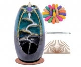 SPACEKEEPER Wasserfall Räuchergefäß mit 120 Räucherkegeln und 30 Räucherstäbchen für 14,49€