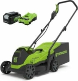 Greenworks 24V Akku-Rasenmäher mit 33cm Schnittbreite (mit 4Ah Akku und Ladegerät) für 189,99€
