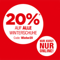 20% Rabatt auf Winterschuhe (Winter-Stiefel, Stiefeletten und Boots) bei RENO