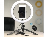 Docooler LED Selfie Ringlicht mit Smartphone-Stativ für 12,98€