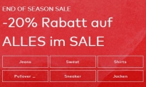 20% Rabatt auf Alle bereits reduzierten Artikel im Sale bei ABOUT YOU