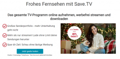2 Monate Save.TV komplett kostenlos Testen (Kündigung nötig)