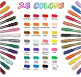 SAWAKE Acrylstifte Set (28 Farben, 0,7-3 mm, Doppelspitze) für nur 12,99€ inkl. Prime-Versand