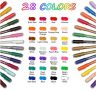 SAWAKE Acrylstifte Set (28 Farben, 0,7-3 mm, Doppelspitze) für nur 12,99€ inkl. Prime-Versand