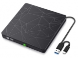 SAWAKE Externes CD/DVD Laufwerk mit USB 3.0 und USB C für nur 13,99€