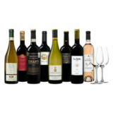 Schmackhaftes Weinpaket (8 verschiedene Weine) + 2 Gläser für nur 37,99€