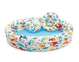Intex Pool Set mit Kugel- und Ananas-Rettungsring (132 x 132 x 28 cm) nur 4,99€