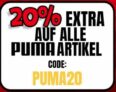 20% Gutscheincode auf alle Artikel von Puma bei Picksport.de