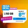 Die Sim.de Allnet Flat – z.B. 50 GB Allnet Tarif für 8,99€ mtl. oder Unlimited für 19,99€ mtl.