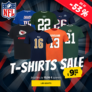 Großer NFL T-Shirt Sale bei SportSpar – ab 9,99€ pro Shirt!