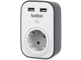 Belkin Surge Plus SurgeCube Überspannungsschutz Steckdosenadapter inkl. 2 USB Anschlüsse für 13,75€ bei Prime-Versand