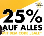 25% Rabatt auf Alles im Tara-M Onlineshop