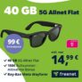 freenet Telekom 5G Allnet Flat mit 40 GB für mtl. 14,99€ + Ray-Ban Meta für 99€ + 150€ Bonus