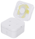 Baban wiederaufladbarer USB Tischventilator (3 Stufen, Luftbefeuchtung) für nur 4,40€