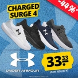 Under Armour Charged Surge 4 Laufschuhe (9 Farben, 36,5-46) für nur 38,28€ (statt 44€)