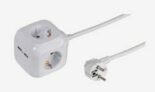 VIVANCO 39612 4-fach Steckdosenwürfel mit 2 USB Ports für nur 12,99€
