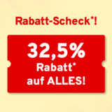 32,5% Rabatt auf das gesamte Sortiment im Vorteilshop (MBW: 35€)