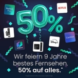 waipu TV mit satten 50% Rabatt für 12 Monate ab nur 3,74€ mtl. – auch mit Netflix oder Disney+