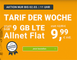 Top! WinSIM Allnet-Flat mit 9 GB Datenvolumen für 9,99 Euro pro Monat – monatlich kündbar!