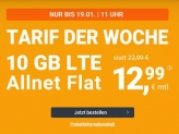 WinSIM Allnet-Flat mit 10 GB Datenvolumen für 12,99 Euro pro Monat – monatlich kündbar!