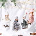 4er-Pack Makone Winterdekopuppen für nur 7,60 Euro bei Amazon