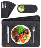 ZXCN Platzset aus Filz (6er Set) in anthrazit für nur 11,97€